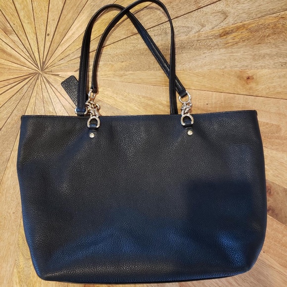 Coach Black Sophia Tote Purse - Picture 2 of 4